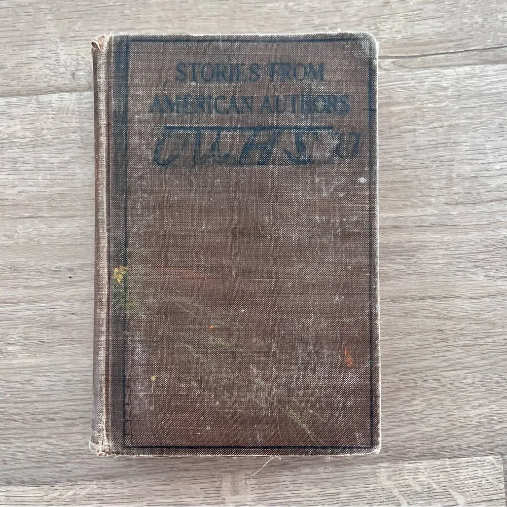 Antique 1914 Book STORIES from AMERICAN AUTHORS (First-Year High School ENGLISH)